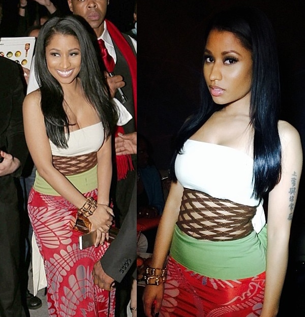 Nicki Minaj's colorful Jean Paul Gaultier dress