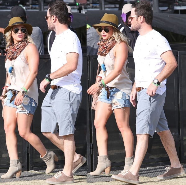 Hilary Duff with Mike Comrie at the 2014 Coachella Valley Music and Arts Festival
