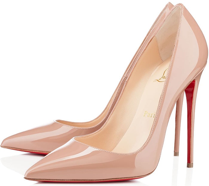 Christian Louboutin So Kate nude patent