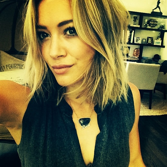 Hilary Duff debuts her stylish new long bob haircut in a stunning Instagram selfie