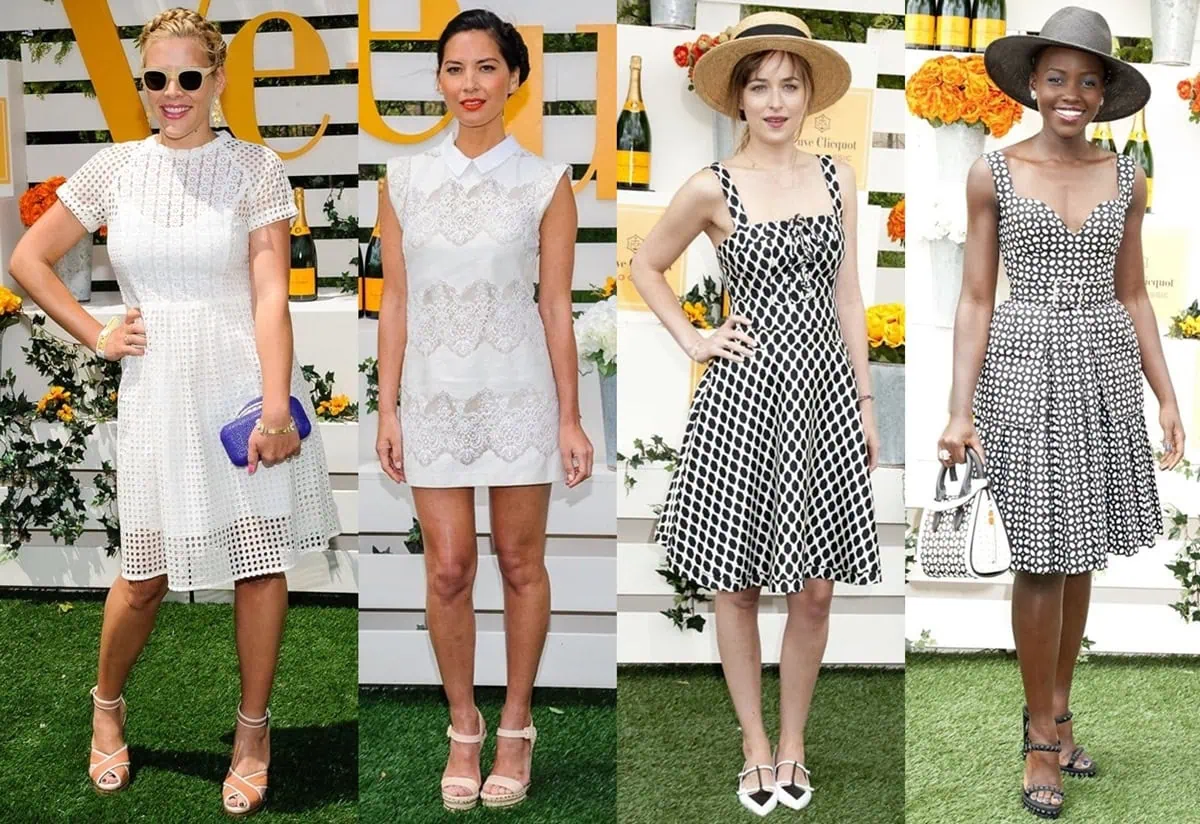 Busy Philipps, Olivia Munn, Dakota Johnson, and Lupita Nyong'o showcased their chic summer styles at the 7th Annual Veuve Clicquot Polo Classic in Liberty State Park
