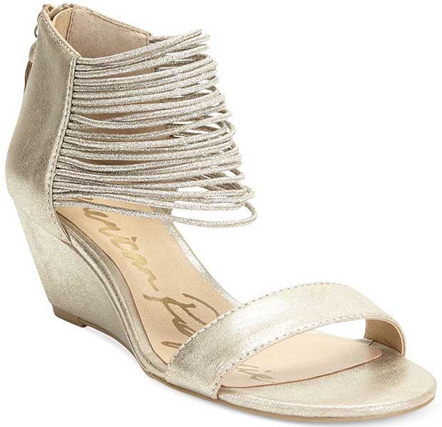 American Rag "Carllie" Demi Wedge Sandals in Platino