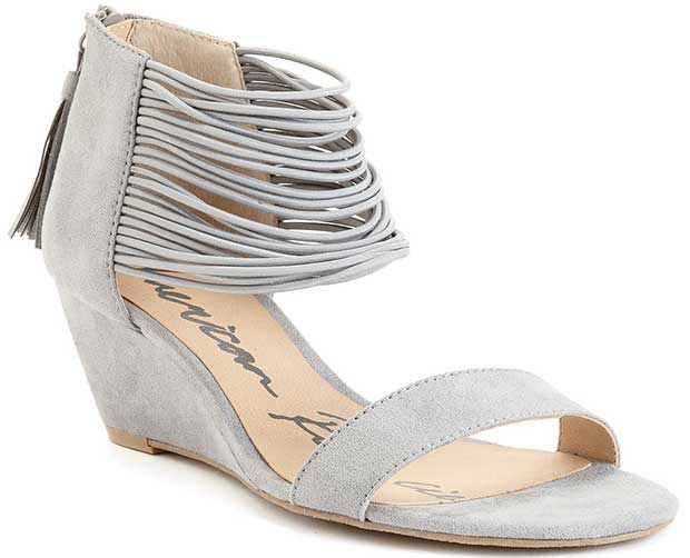 American Rag "Carllie" Demi Wedge Sandals in Powder Blue