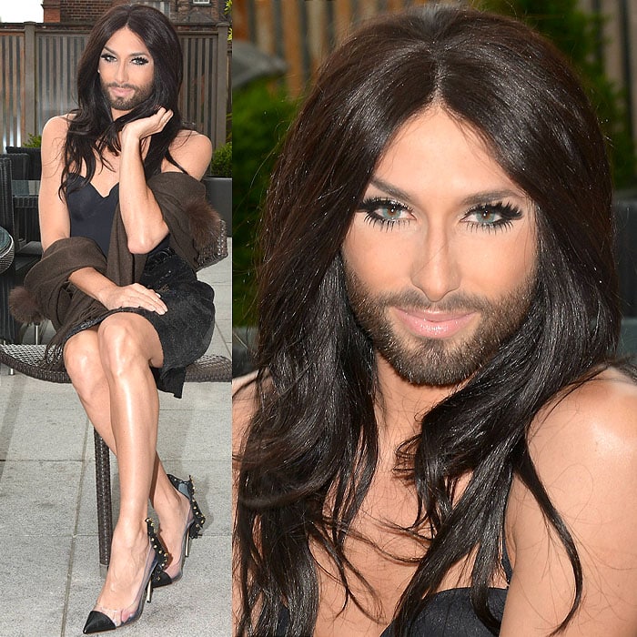Conchita Wurst at the Dylan Hotel in Dublin, Ireland, on June 27, 2014