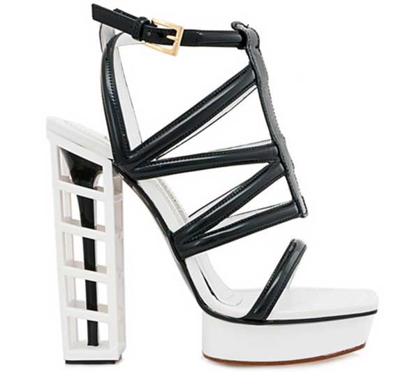 Gianmarco Lorenzi Cage Leather Sandals