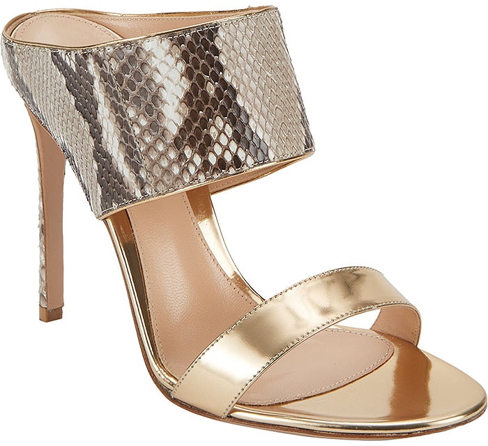 Gianvito Rossi "Diane" Double-Band Mules