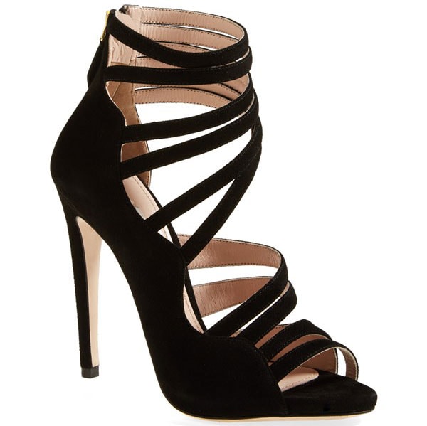 Miu Miu Asymmetrical Strappy Sandals