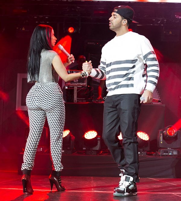 Nicki Minaj and Drake at Summer Jam