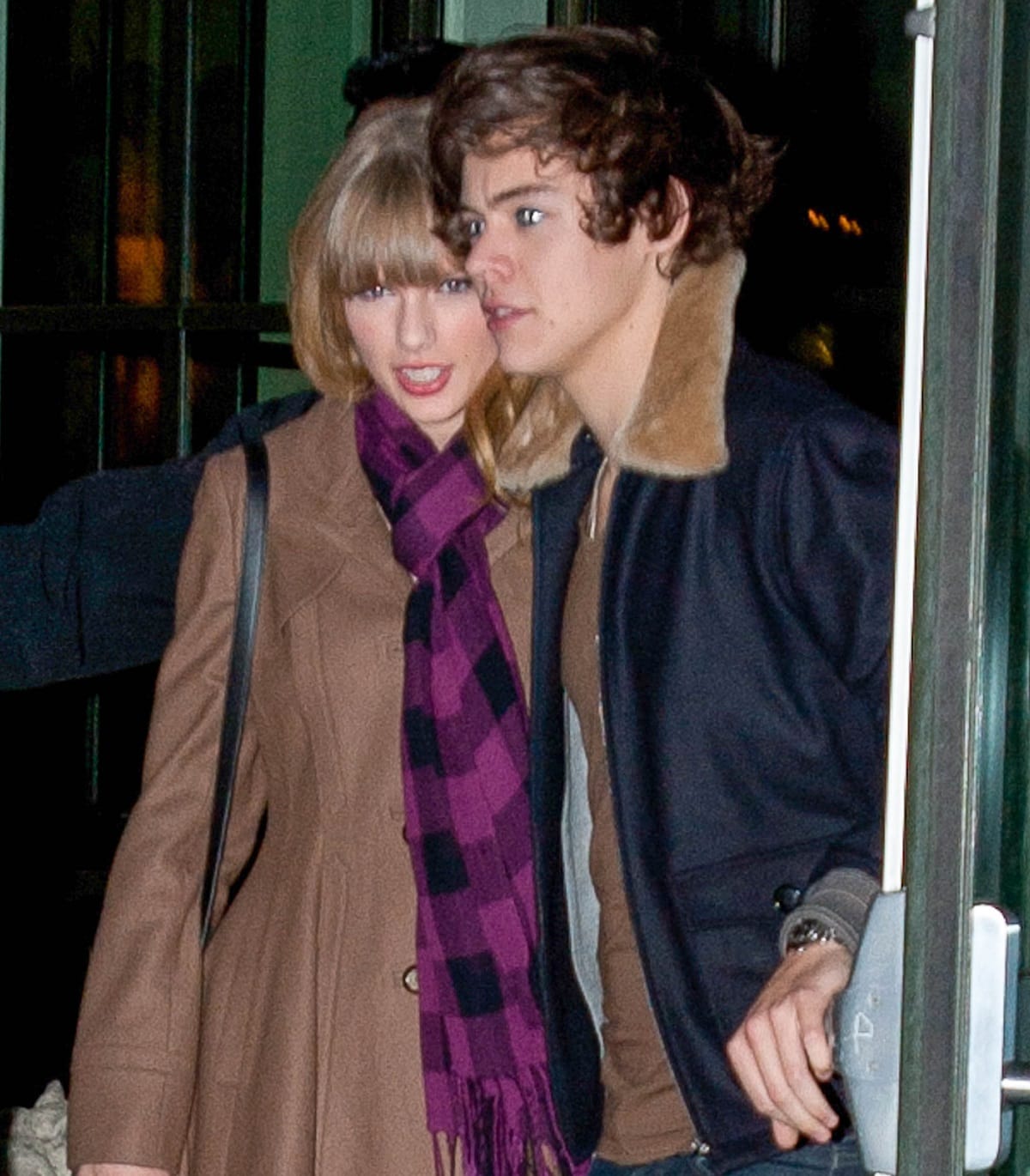 Taylor Swift and Harry Styles step out together, bundled up for the chilly weather, during their brief romance in late 2012