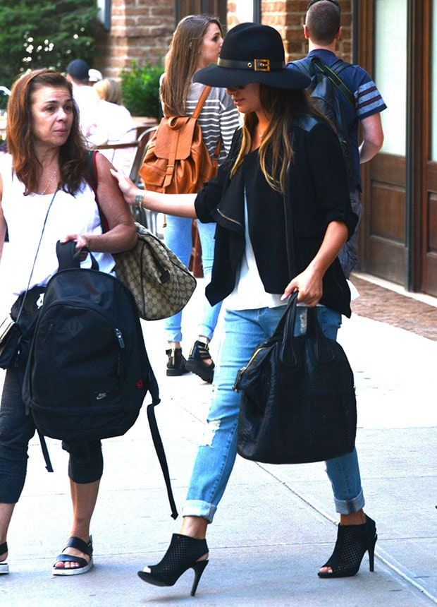 Lea Michele leaving her hotel in Manhattan, New York City, on July 25, 2014