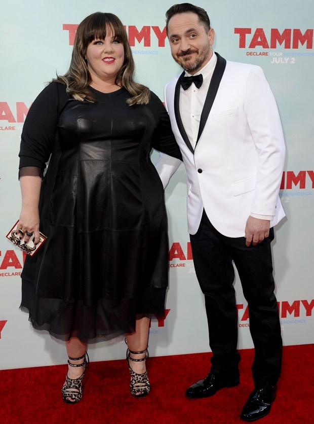 Melissa McCarthy and Ben Falcone at the premiere of Tammy held at the TCL Chinese Theatre in Hollywood on July 1, 2014