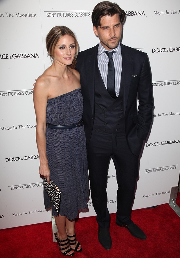 Olivia Palermo and Johannes Huebl at the premiere of 'Magic in the Moonlight' at The Paris Theatre in New York City on July 17, 2014