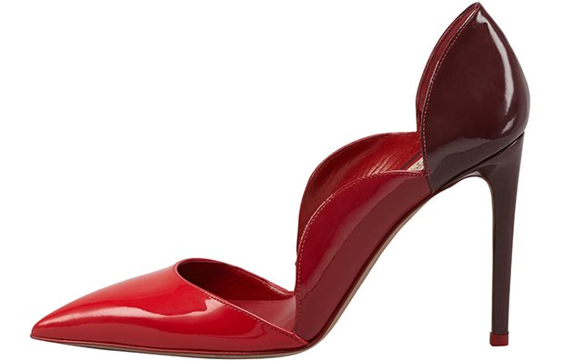 Valentino Scalloped Pointed-Toe Pumps
