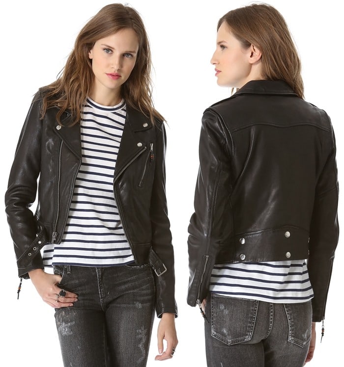 BLK DNM Glazed Leather Jacket