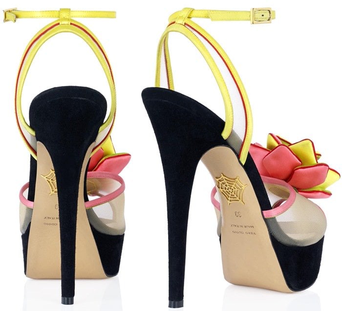 Charlotte Olympia "Pomeline in Bloom" Sandals