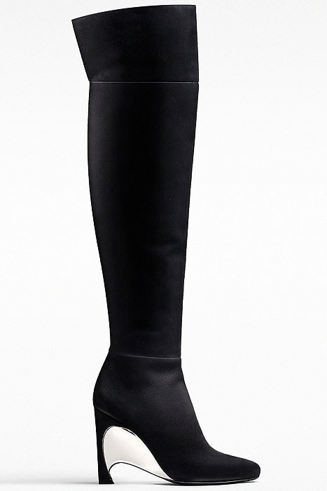 Christian Dior mirror wedge heel suede boots