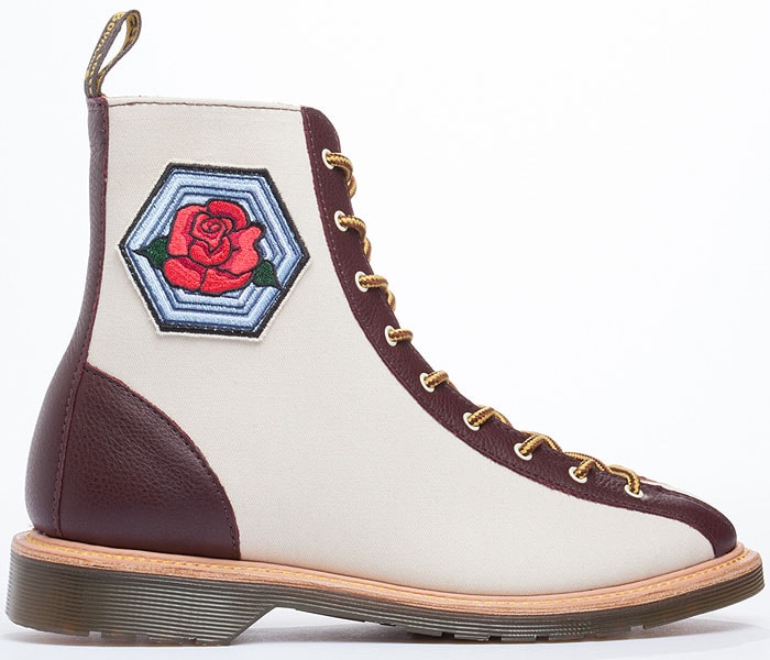 Dr. Martens x Agyness Deyn Aggy LTT boot in deep mahogany