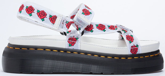 Dr. Martens x Agyness Deyn Aggy sandals in white rose