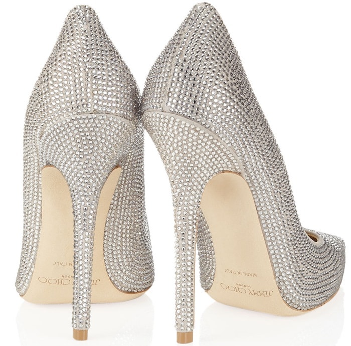 Jimmy Choo "Tartini" Crystal-Embellished Pumps
