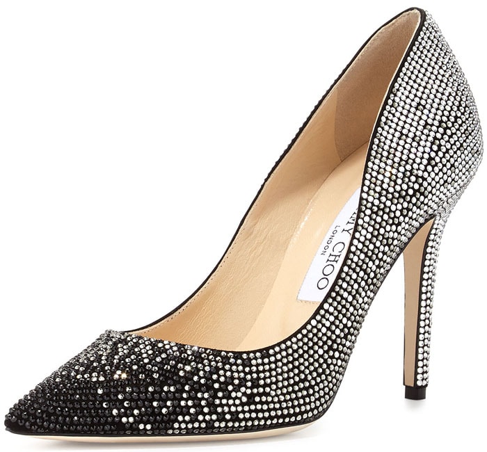 Jimmy Choo "Tania" Crystal Degrade Pumps