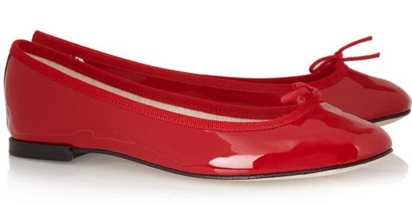 Repetto The Cendrillon Leather Ballet Flats Red