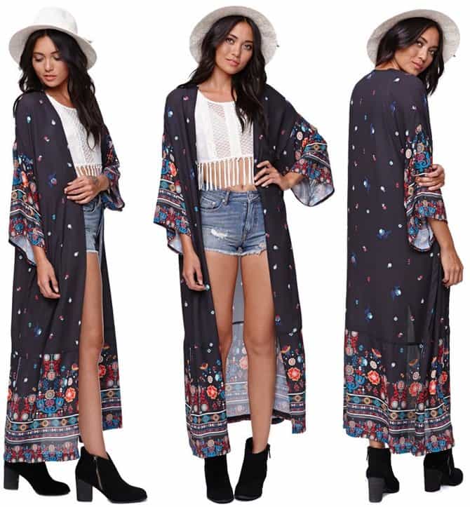 Kendall Kylie for Pacsun Maxi Kimono