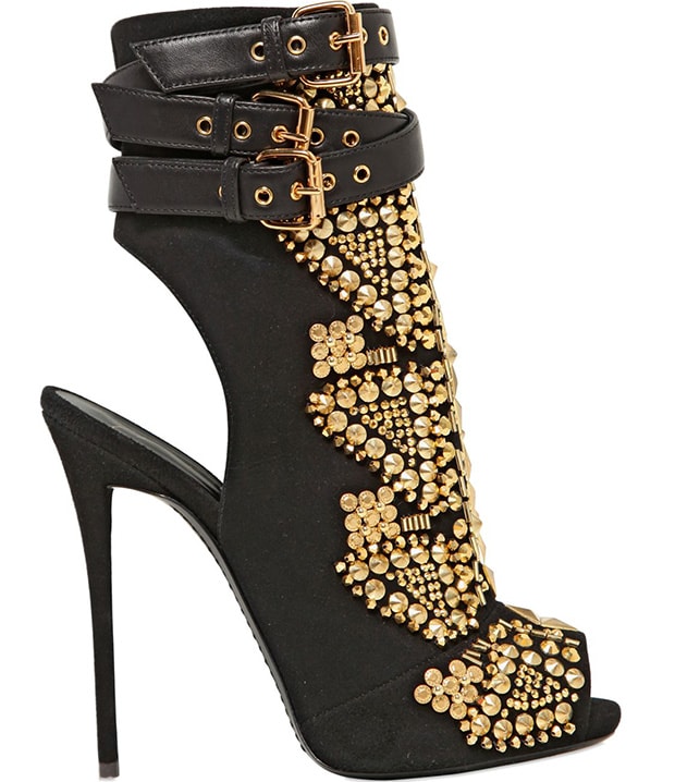 Giuseppe Zanotti Embellished Suede Boots