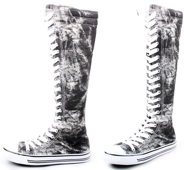 West Blvd Knee High Lace Up Sneakers