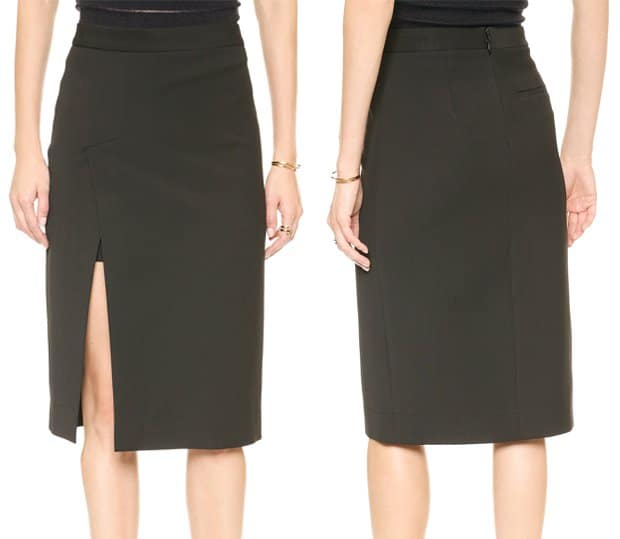BCBGMAXAZRIA Grayce Slit Skirt, $198.00