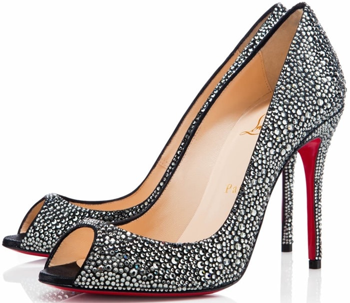Christian Louboutin Silver Sexy Strass
