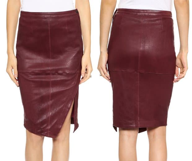 Elizabeth and James Mercy Leather Skirt, $895.00