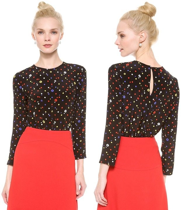 Giulietta Fiorella Print Simple Blouse
