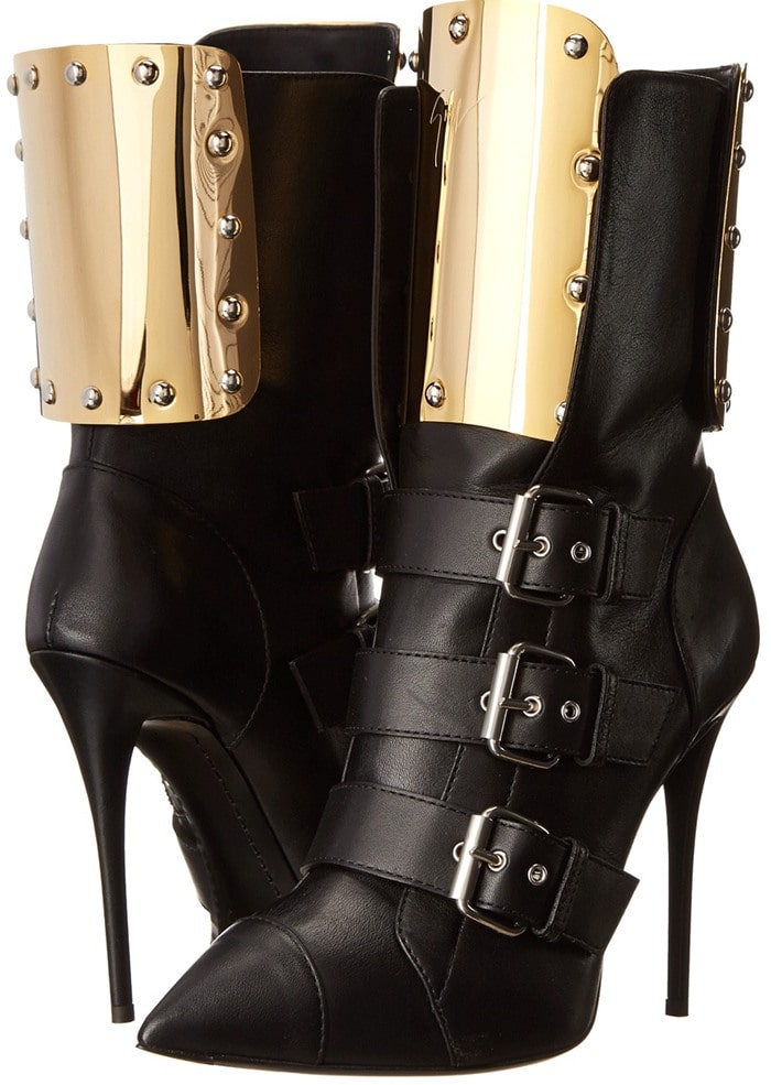 Giuseppe Zanotti Boots With Gold-Tone Metallic Plates