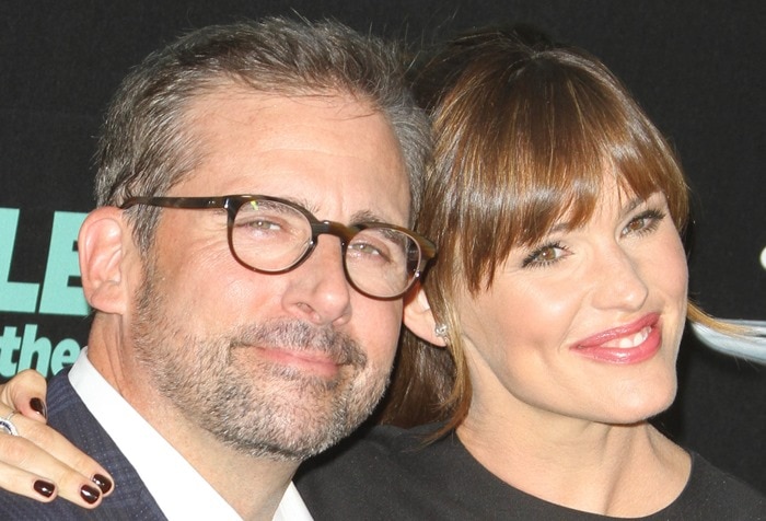 Steve Carell and Jennifer Garner at the premiere of Alexander and the Terrible, Horrible, No Good, Very Bad Day held at the El Capitan Theatre in Hollywood on October 6, 2014