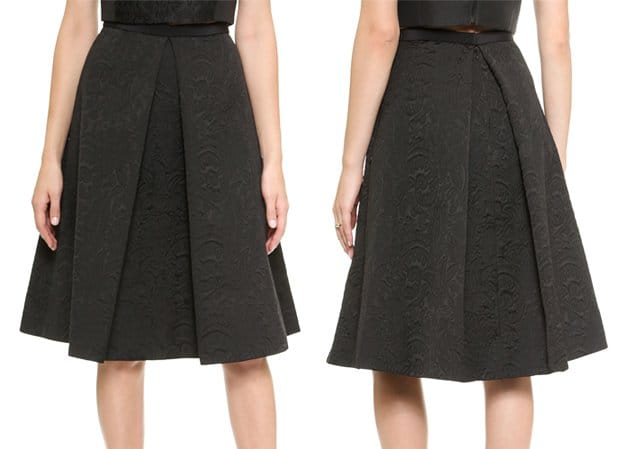 Tibi Lia Jacquard Full Skirt