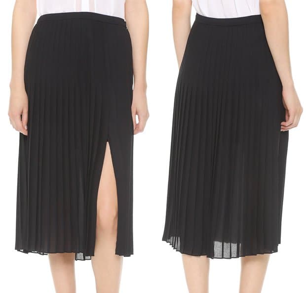 Vince Pleated Skirt, $395.00