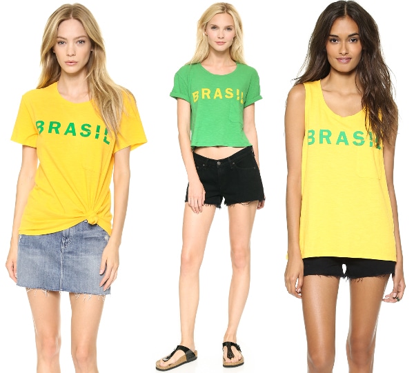 Brasil Bowery Tee/ Cropped Brasil Tee / Brazil Dean Tank