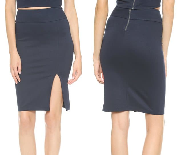 alice + olivia Pencil Skirt with Slit, $198.00