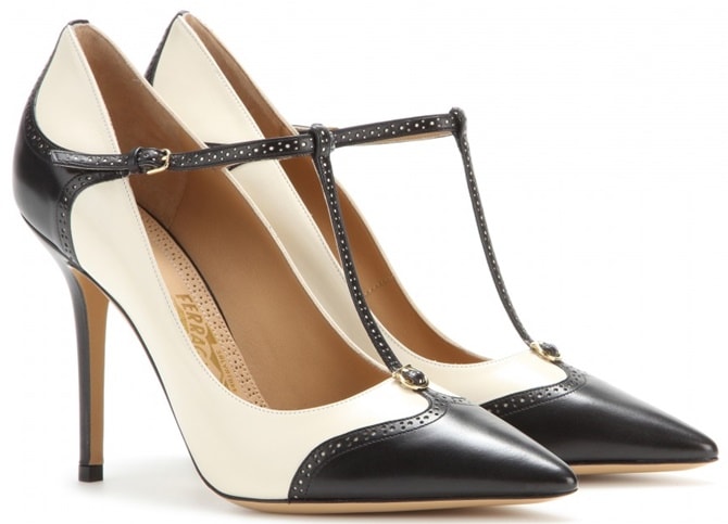 Salvatore Ferragamo "Nalia" T-Bar Pumps