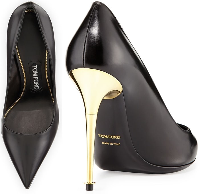 Tom Ford Patent-Leather Pin-Heel Pumps Black