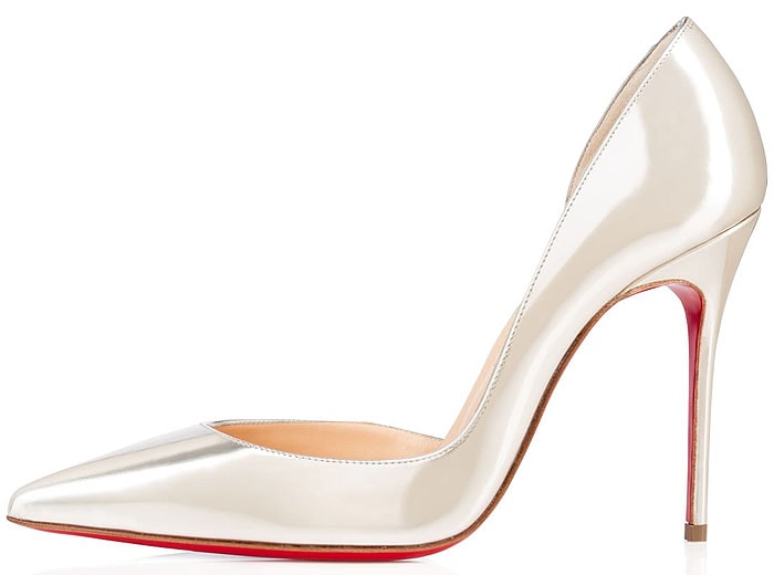 Christian Louboutin Iriza d'Orsay Pumps in Beige Specchio