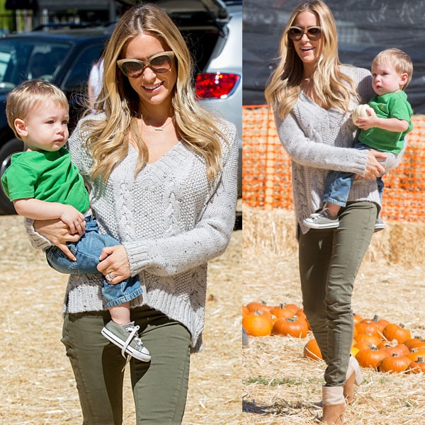 Kristin Cavallari takes her adorable little boy Camden to his first pumpkin patch ever