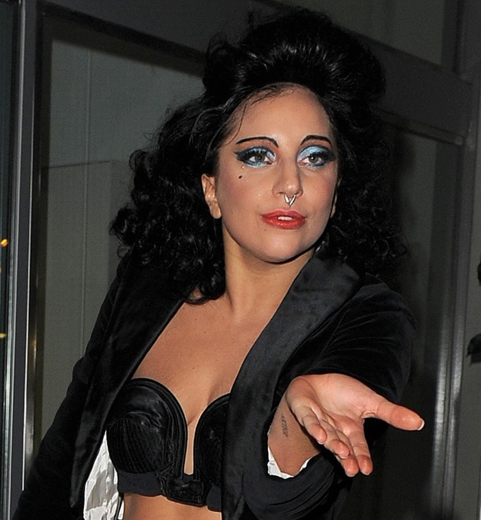 Lady Gaga's dramatic septum nose piercing