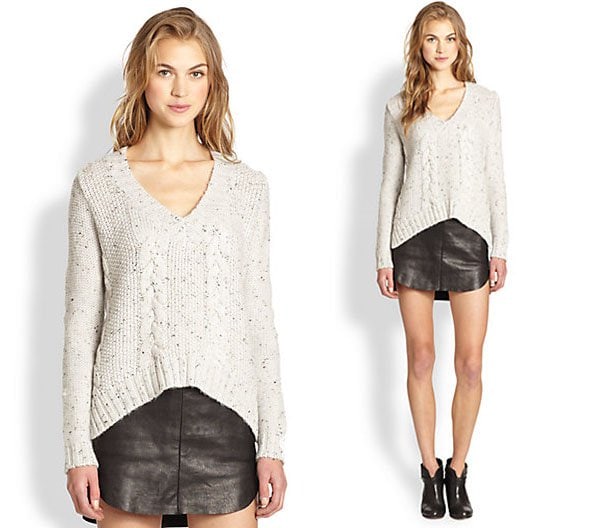 Mason by Michelle Mason Cable Knit Sweater
