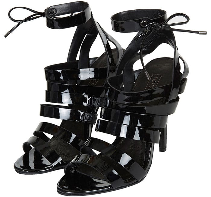 Topshop Rosie Patent Strappy Sandals