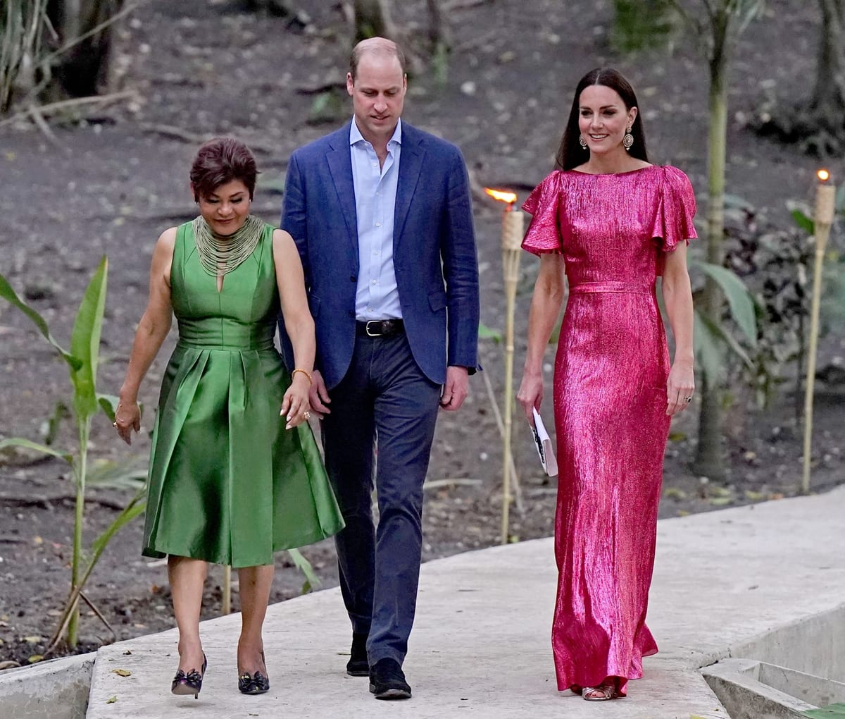 Prince William, Duke of Cambridge and Catherine, Duchess of Cambridge attend a special reception hosted by the Governor General of Belize, Froyla Tzalam, in celebration of Her Majesty The Queen’s Platinum Jubilee