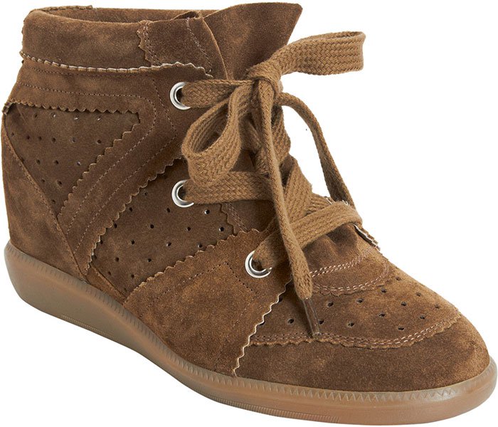 Taupe Green Isabel Marant "Bobby" Sneakers