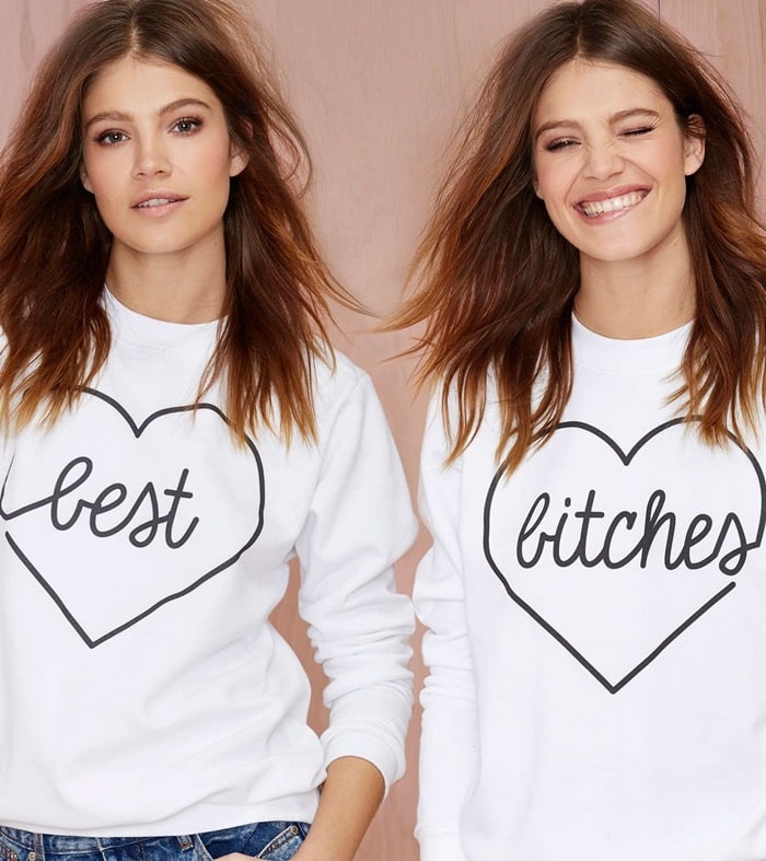 Kkarmalove Best Bitches Sweatshirt Set
