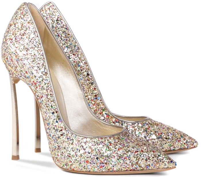 Casadei Blade Multicolor Glitter Pumps