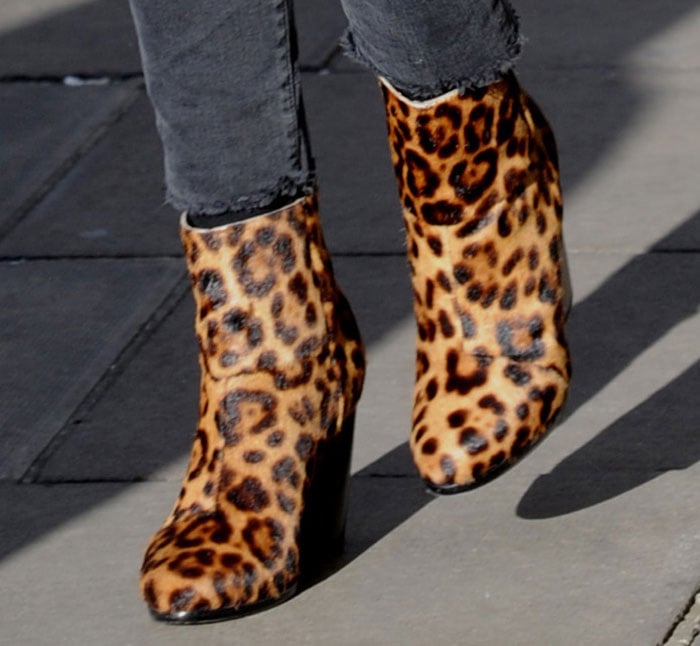 Ellie Goulding's leopard-print boots by Rag Bone